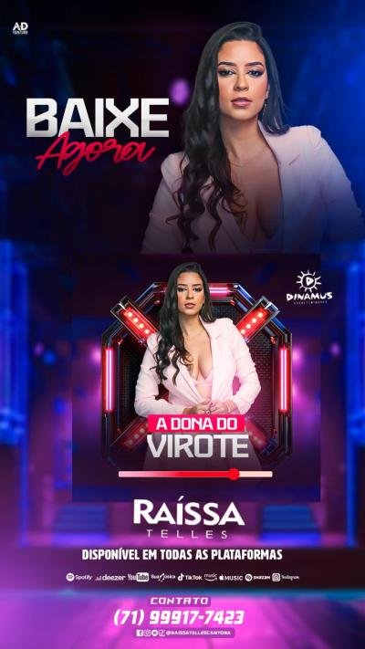 RAISSA TELLES - REPERTORIO NOVO 2025 CD VERAO ATUALIZADO (MUSICAS NOVAS) A DONA DO VIROTE